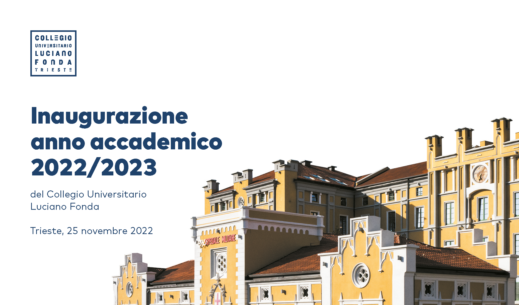 INAUGURAZIONE ANNO ACCADEMICO 2022/23 del Collegio Universitario Luciano Fonda – Venerdì, 25 novembre 2022